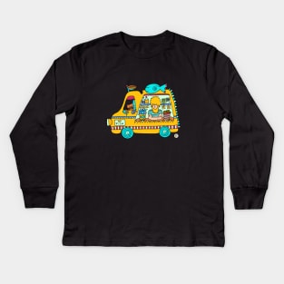 Fish & Chips Food Truck Kids Long Sleeve T-Shirt